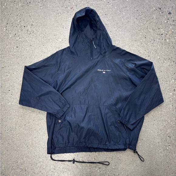 Polo Ralph Lauren Other - Retro Polo Sport Navy Quarter Zip Windbreaker - Size S